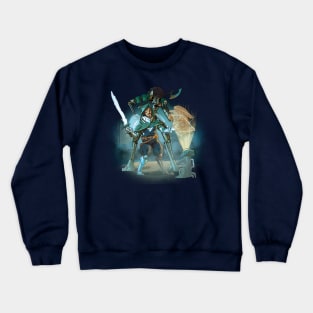 Space knight finds a relic Crewneck Sweatshirt